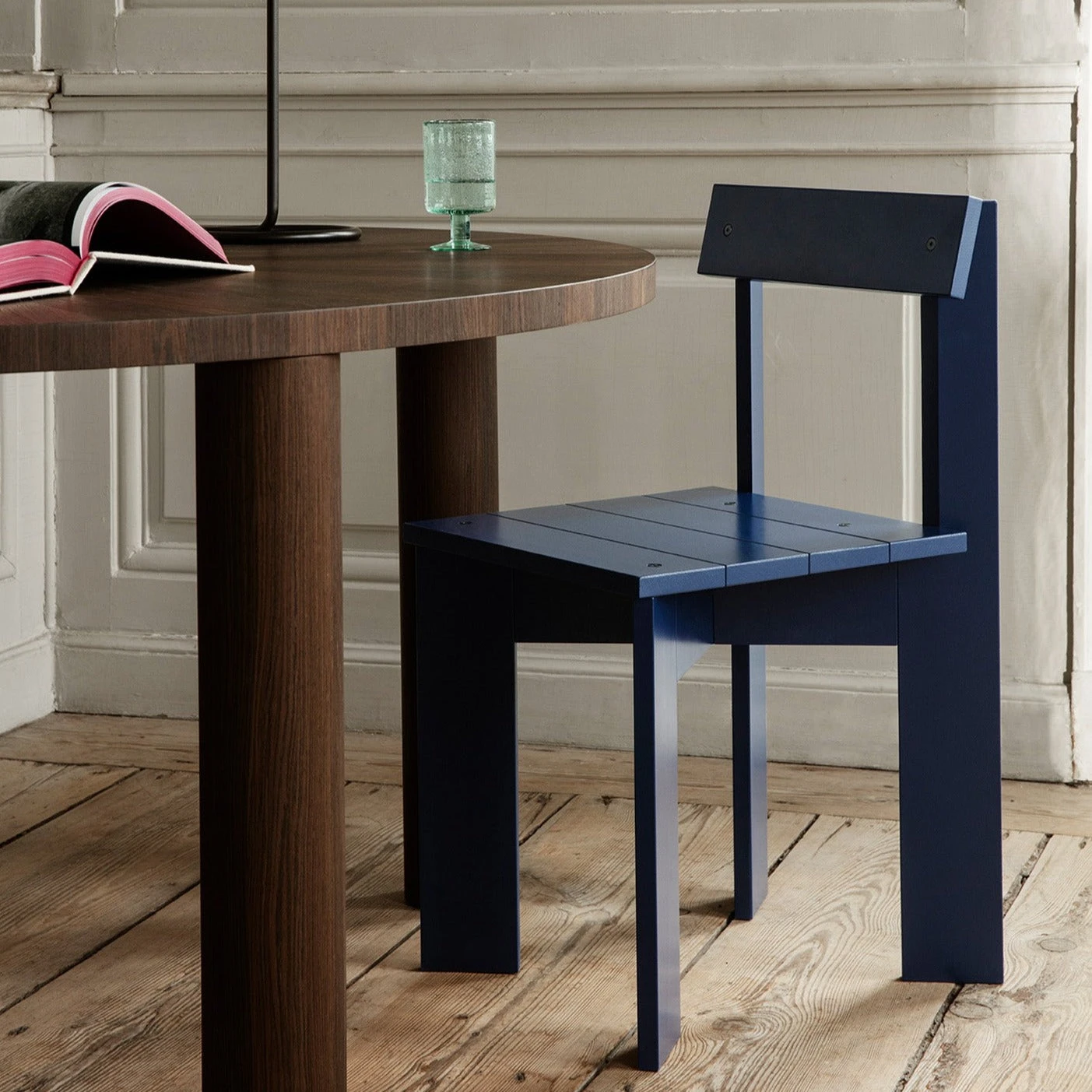 Ferm LIVING | Ark Wooden Dining Chair - Blue 4 Ferm LIVING | Ark Wooden Dining Chair - Blue - Image 2