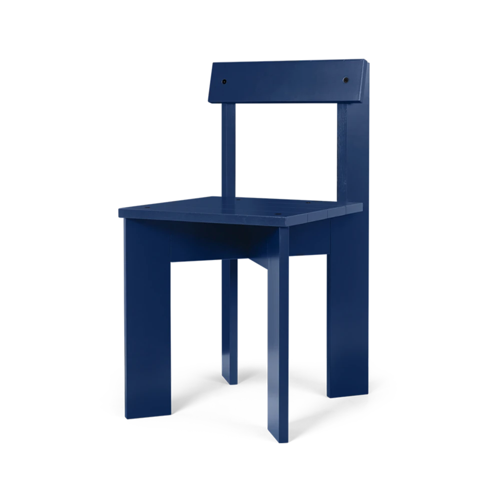 Ferm LIVING | Ark Wooden Dining Chair - Blue 3 Ferm LIVING | Ark Wooden Dining Chair - Blue
