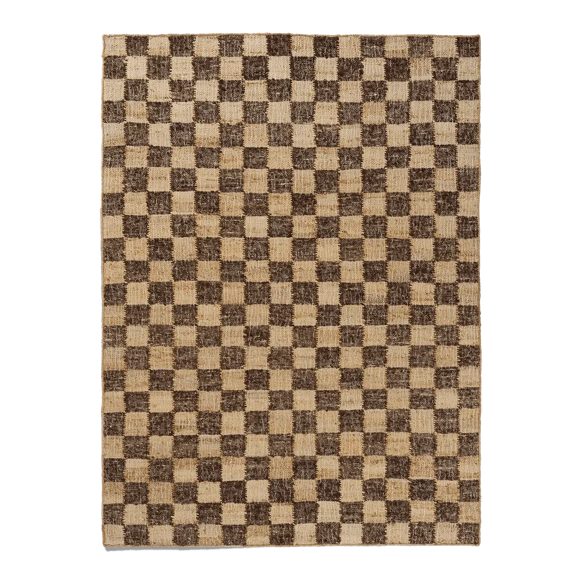Ferm LIVING | Check Wool Jute Rug - Coffee/Natural - 140 X 200cm 3 Ferm LIVING | Check Wool Jute Rug - Coffee/Natural - 140 X 200cm