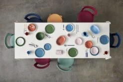 HAY | Barro Jug - Tall - Dark Blue -Home Product Store Barrocollection MVSCutleryfamily OutlineTableclothL250cream01