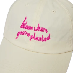 Earl Of East | Embroidered Cotton Cap - Bloom Where You're Planted -Home Product Store Earl of East Bloom cap 2 72dpi