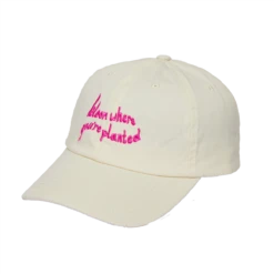 Earl Of East | Embroidered Cotton Cap - Bloom Where You're Planted