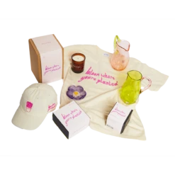 Earl Of East | Embroidered Cotton Cap - Bloom Where You're Planted -Home Product Store Earl of East Wildflower Group 72dpi