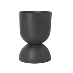 Ferm LIVING | Hourglass Pots - Various Sizes - Black / Dark Grey