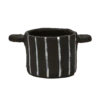 Serax | Papier-Mâché Pot - Black Vertical Stripe