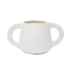 Serax | Papier-Mâché Pot - Beige Large Handle