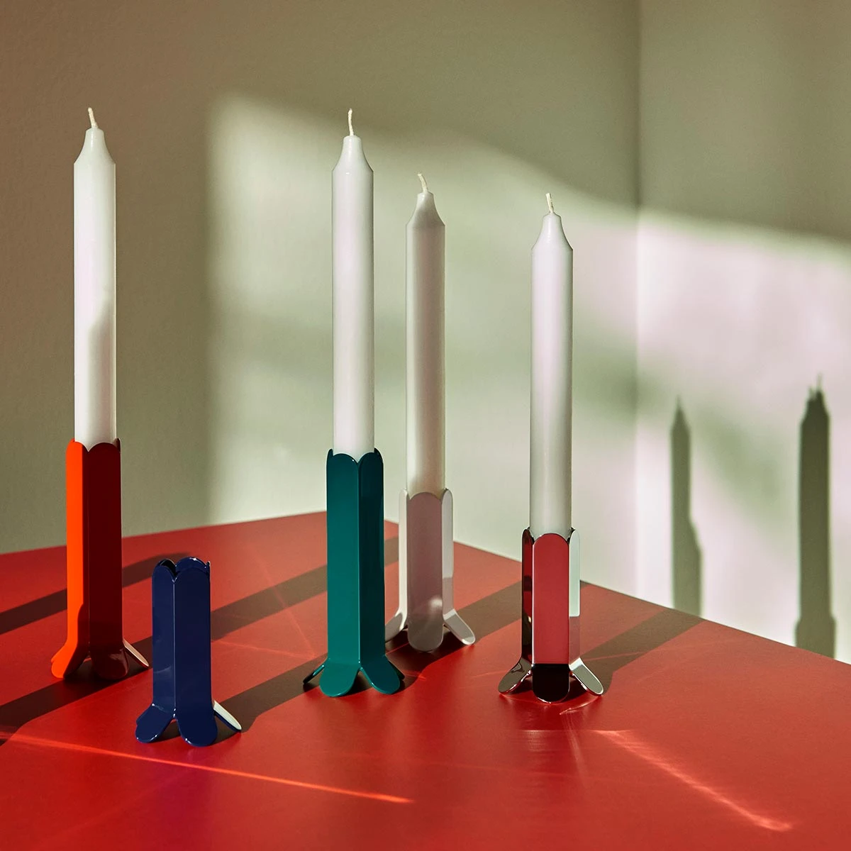 HAY | Arcs Candle Holder In Green - Large 4 HAY | Arcs Candle Holder In Green - Large - Image 2