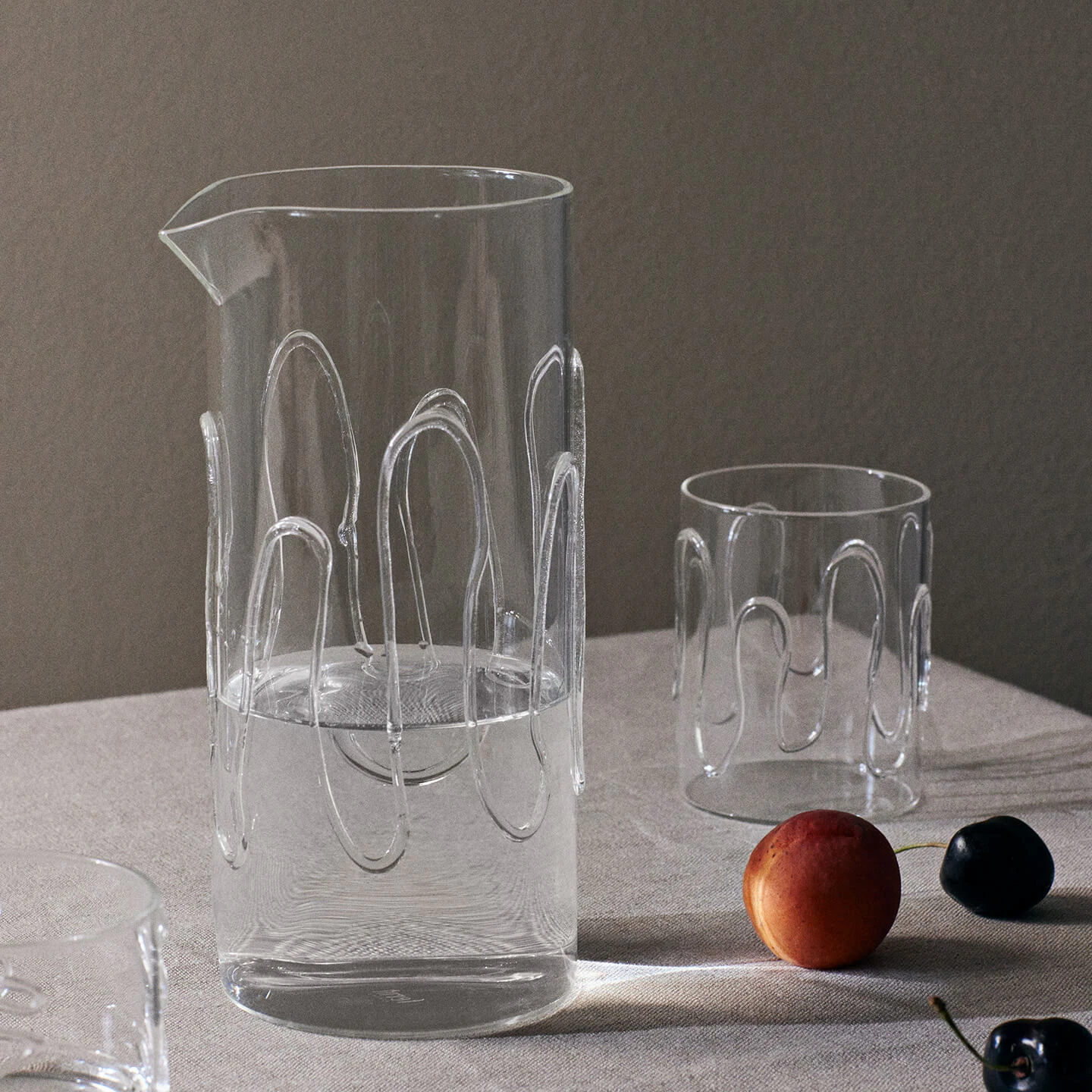 Ferm LIVING | Doodle Carafe - Clear 4 Ferm LIVING | Doodle Carafe - Clear - Image 2