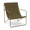 Ferm LIVING | Desert Lounge Chair - Olive Frame With Olive Seat 1 Ferm LIVING | Desert Lounge Chair - Olive Frame With Olive Seat -Home Product Store earl of east ferm living desert chair olive olive