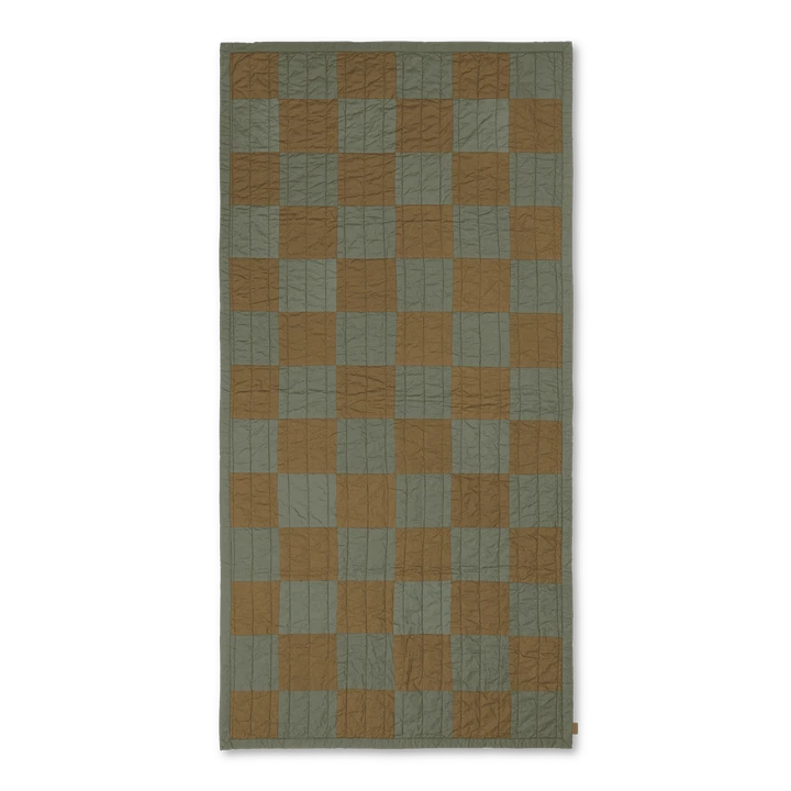 Ferm LIVING | Duo Quilted Blanket - Green Tonal 3 Ferm LIVING | Duo Quilted Blanket - Green Tonal