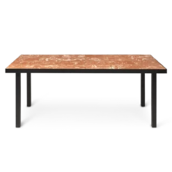 Ferm LIVING | Flod Dining Table - Terracotta And Black