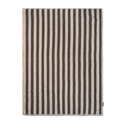 Ferm LIVING | Grand Quilted Blanket - Sand / Black