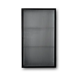 Ferm LIVING | Haze Wall Cabinet - Reeded Glass - Black