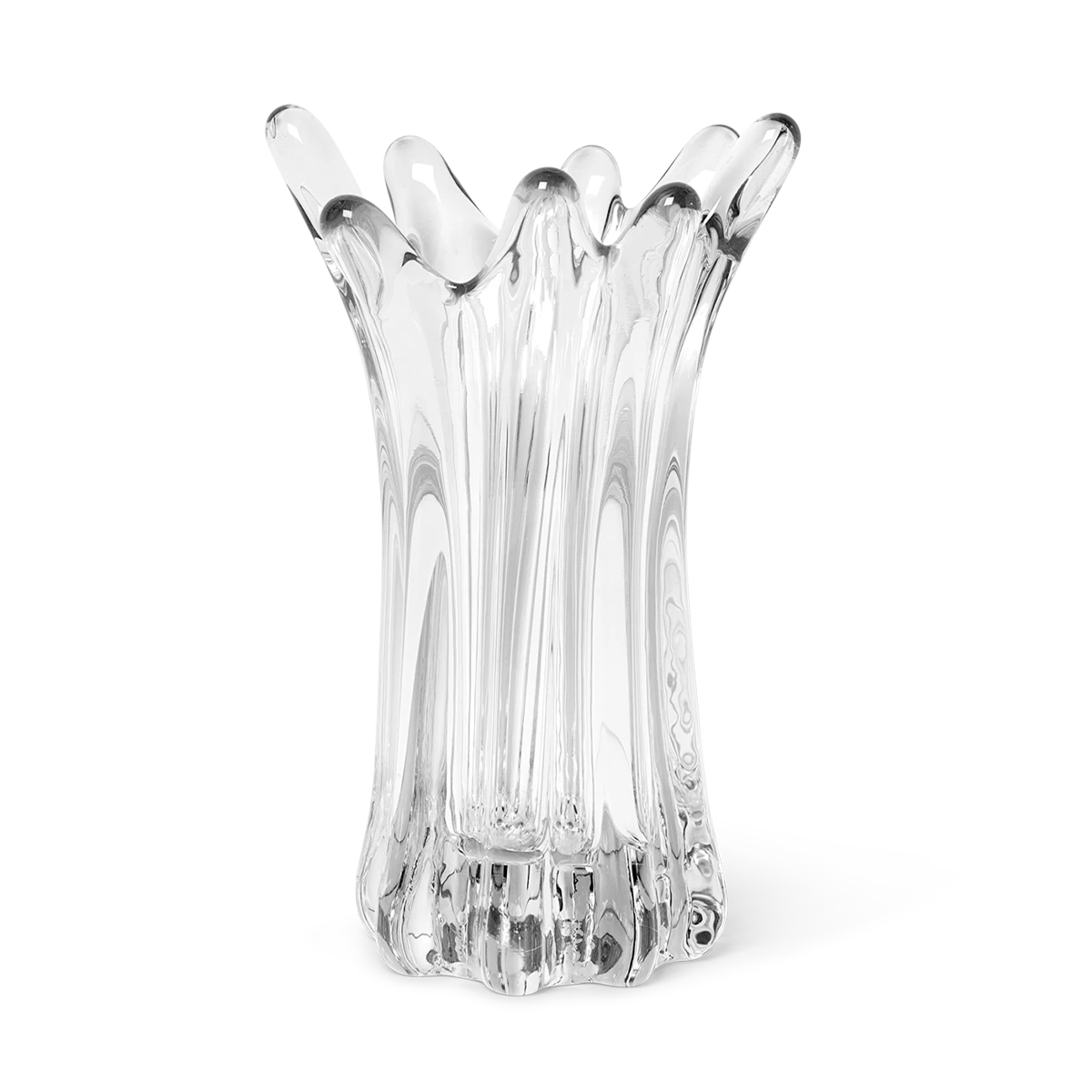 Ferm LIVING | Holo Glass Vase - Clear 3 Ferm LIVING | Holo Glass Vase - Clear