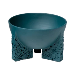 Studio Furthermore | Large Tektites Bowl In Petrol