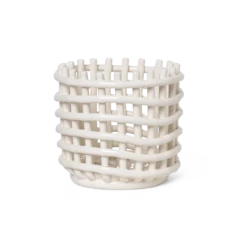 Ferm LIVING | Ceramic Basket - Small - Off-White