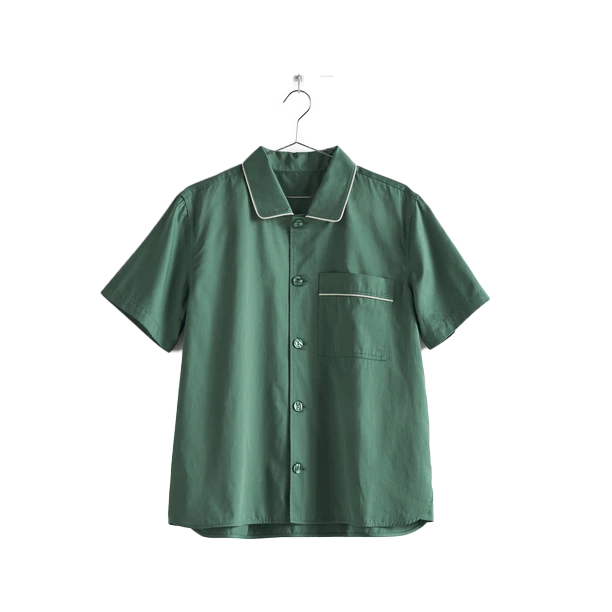 HAY | Outline Pyjama - Short Sleeve Shirt - Green 3 HAY | Outline Pyjama - Short Sleeve Shirt - Green