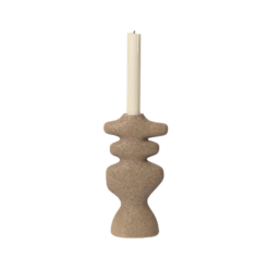 Ferm LIVING | Yara Candle Holder - Large - Dark Sand