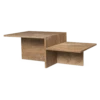 Ferm LIVING | Distinct Coffee Table - Dark Brown Travertine -Home Product Store ferm living distinct coffee table dark brown 1