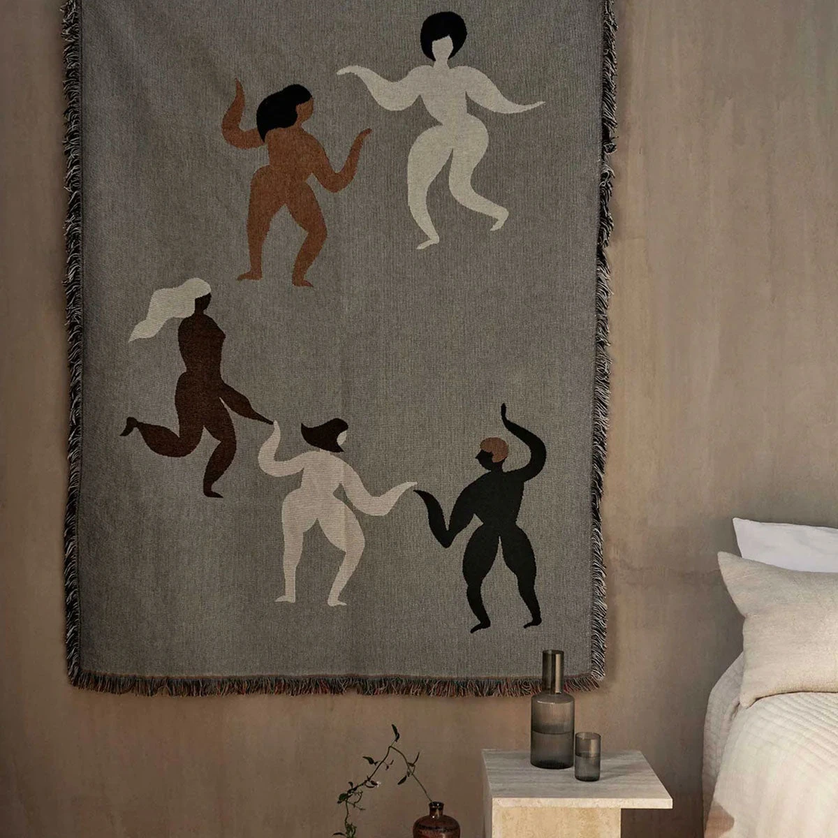 Ferm LIVING | Free Tapestry Blanket - Grey 4 Ferm LIVING | Free Tapestry Blanket - Grey - Image 2