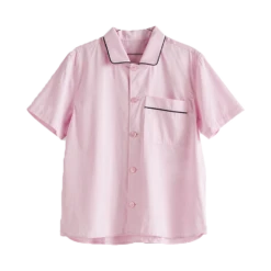 HAY | Outline Pyjama - Short Sleeve Shirt - Soft Pink