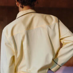 HAY | Outline Pyjama - Long Sleeve Shirt - Yellow -Home Product Store hay pj shirt yellow 2