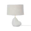 Ferm LIVING | Hebe Lamp Base & Shade - Small - Off White -Home Product Store hebe lamp small white natural shade