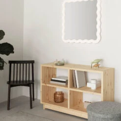 Normann Copenhagen | Plank Bookcase - Pine - Low -Home Product Store normann bookcase lifestyle 1 be291156 f331 464a 836d 82a9c31ccf44