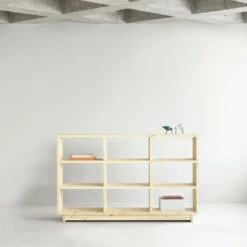 Normann Copenhagen | Plank Bookcase - Pine - High -Home Product Store normann bookcase lifestyle 3 f736a570 c100 41a4 847f b3353770e575