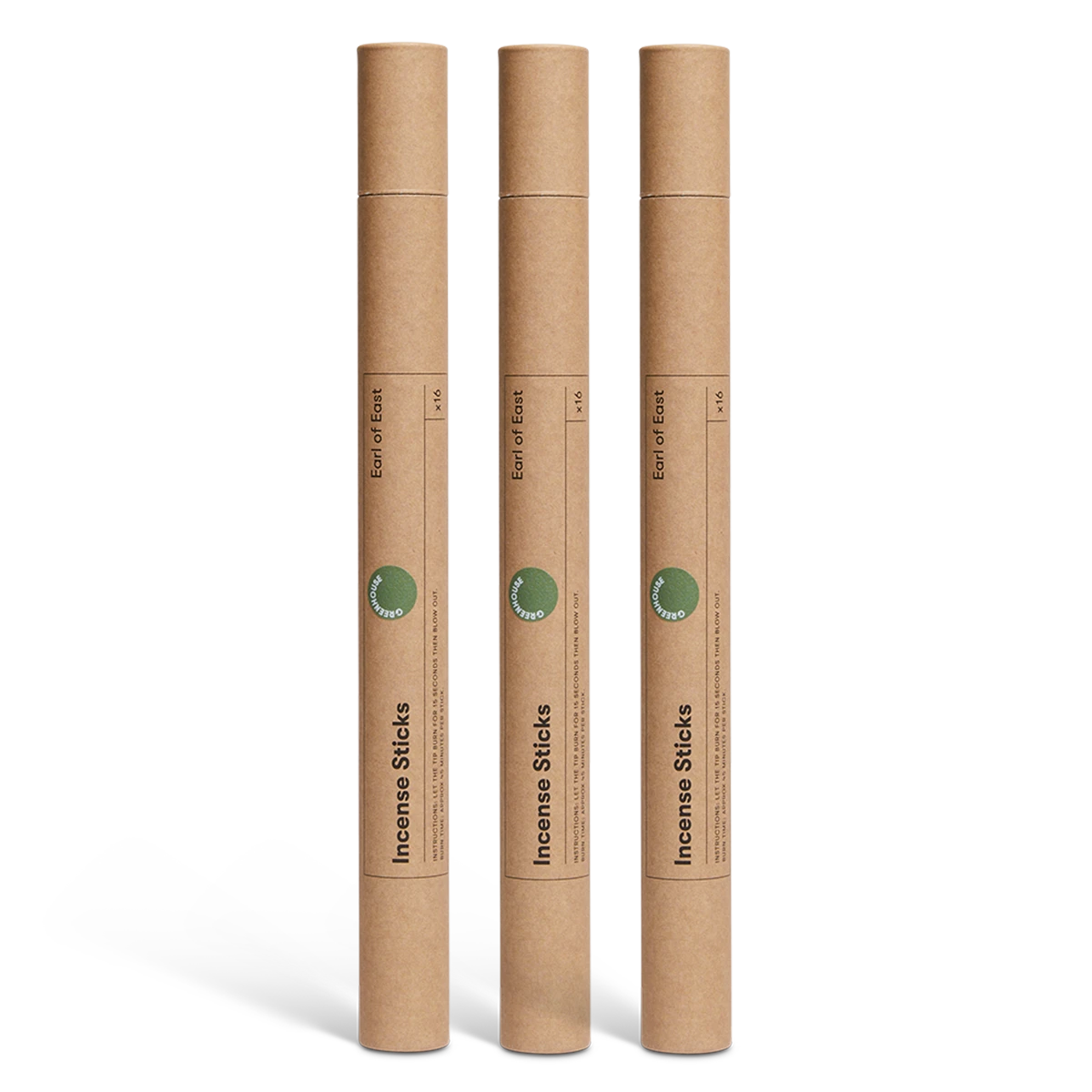 Earl Of East | Pack Of 3 - Incense Sticks - Greenhouse 3 Earl Of East | Pack Of 3 - Incense Sticks - Greenhouse