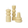 Ferm LIVING | Torno Candles - Set Of 3 - Pale Yellow