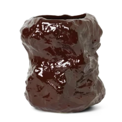 Ferm LIVING | Tuck Vase - Red Brown